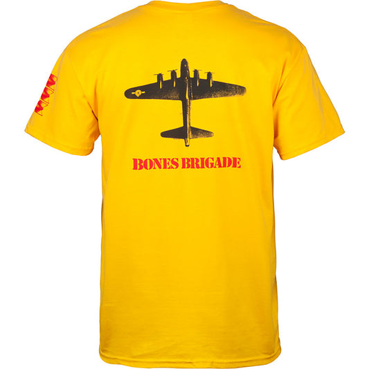 Powell Peralta Bones Brigade Bomber T-shirt - Gold (Maat L)
