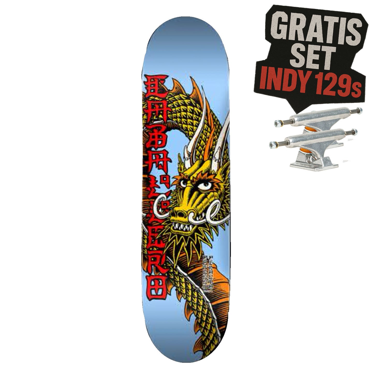 Powell Peralta Deck - Cab Ban This - Light Blue - 7.5" (Birch)