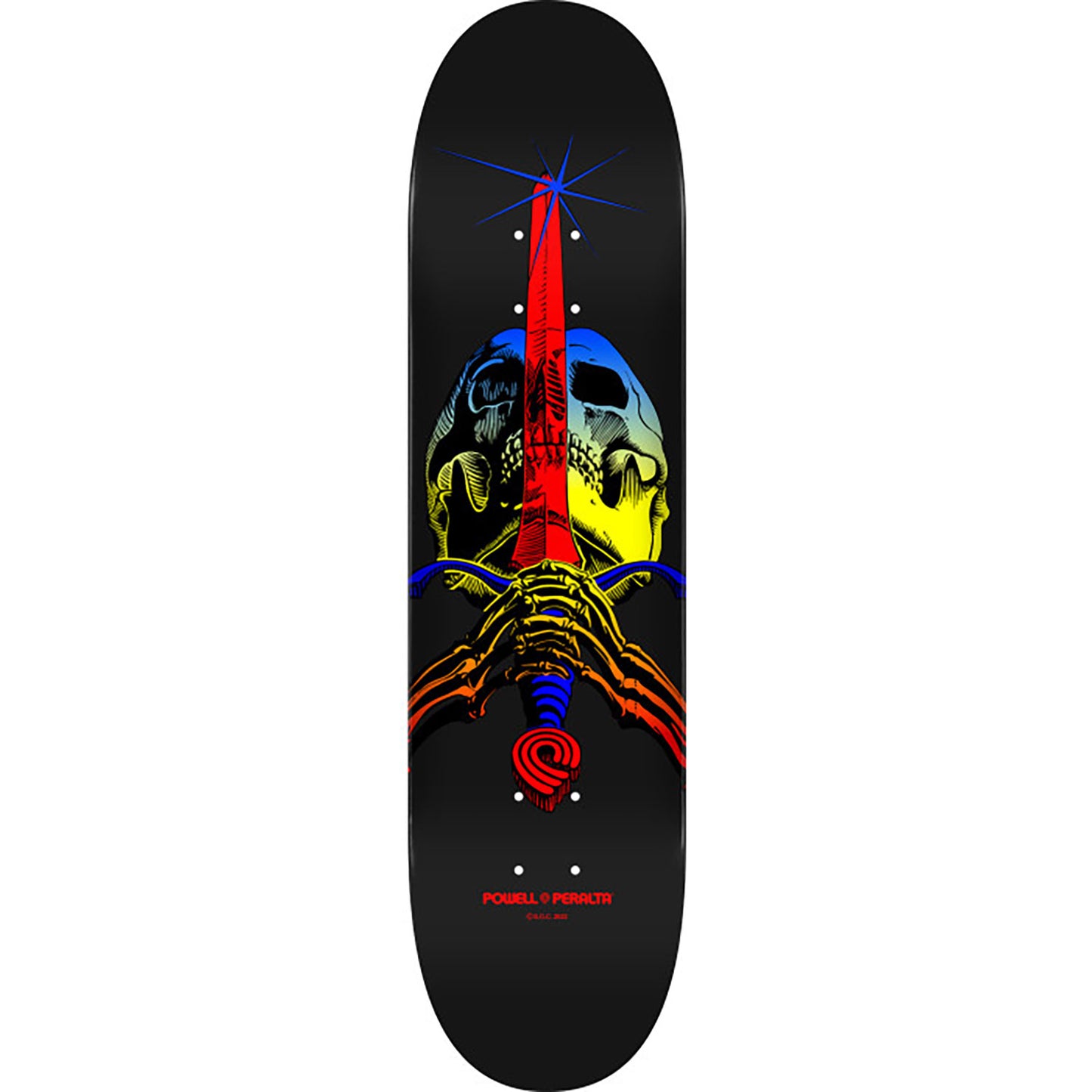 Powell Peralta Deck - Skull & Sword • Yellow Fade • 9.0" (Maple)