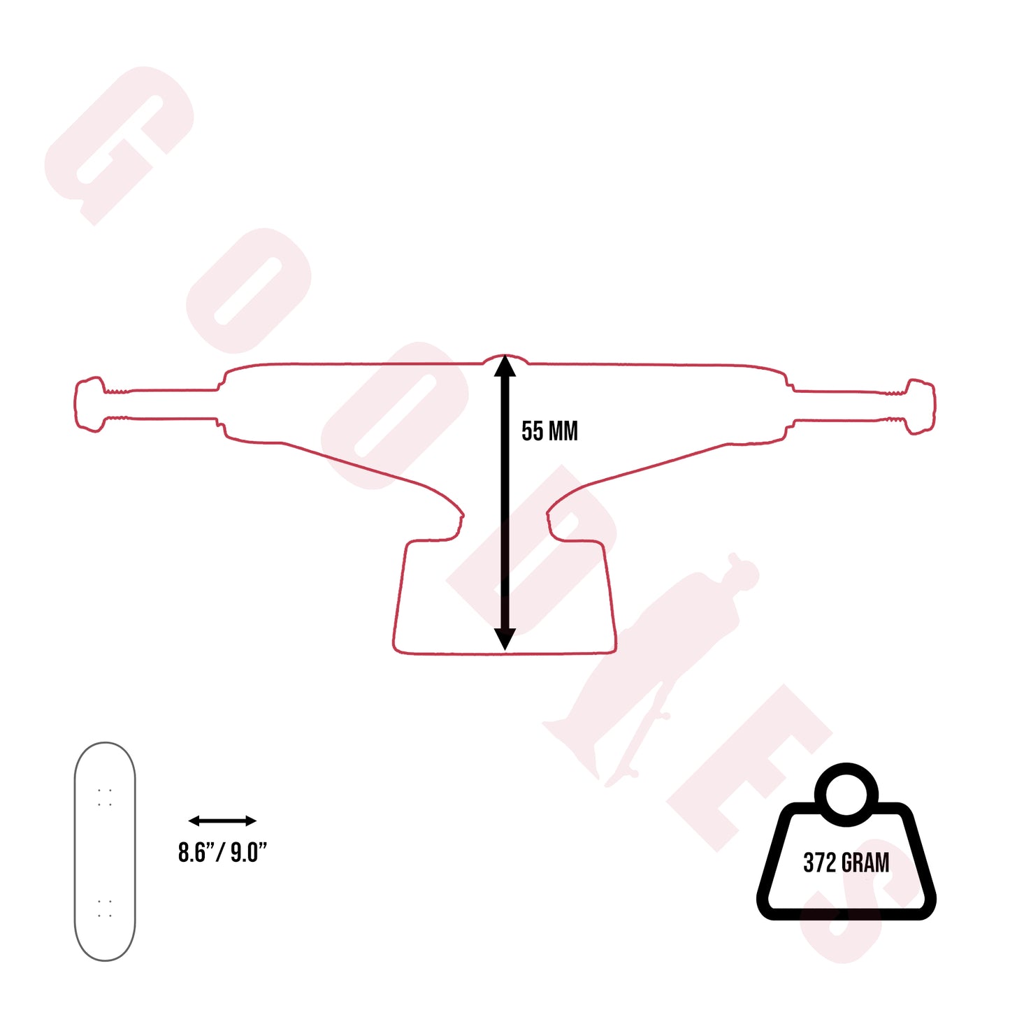Independent Stage 11 Hollow Trucks – (139/144/149/159/169)
