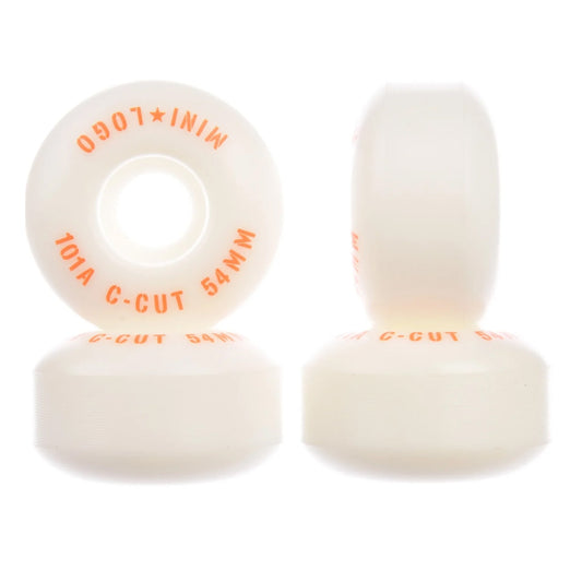 Mini Logo C-Cut 54mm 101A White skateboardwielen