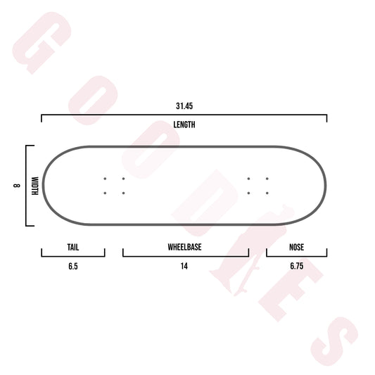 Powell Peralta Skull & Sword Birch 8.0 Red Purple