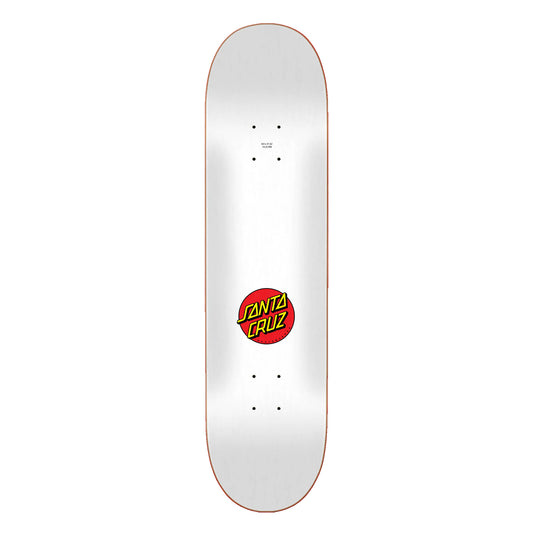 Santa Cruz Classic Dot 8.0 skateboard deck - wit