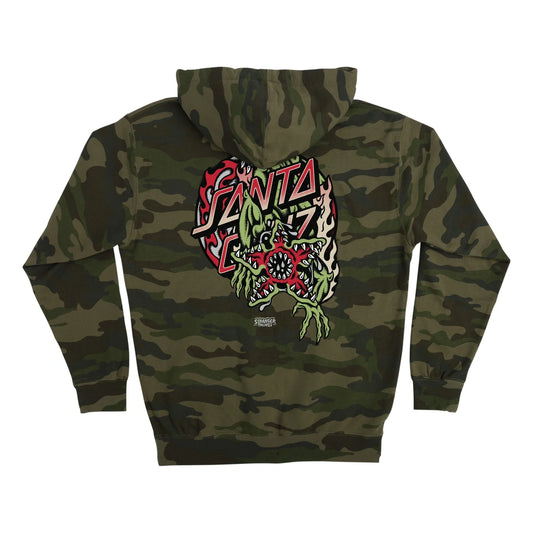 Santa Cruz - Stranger Things Demogorgon Dot Hoody - Forest Camo / L