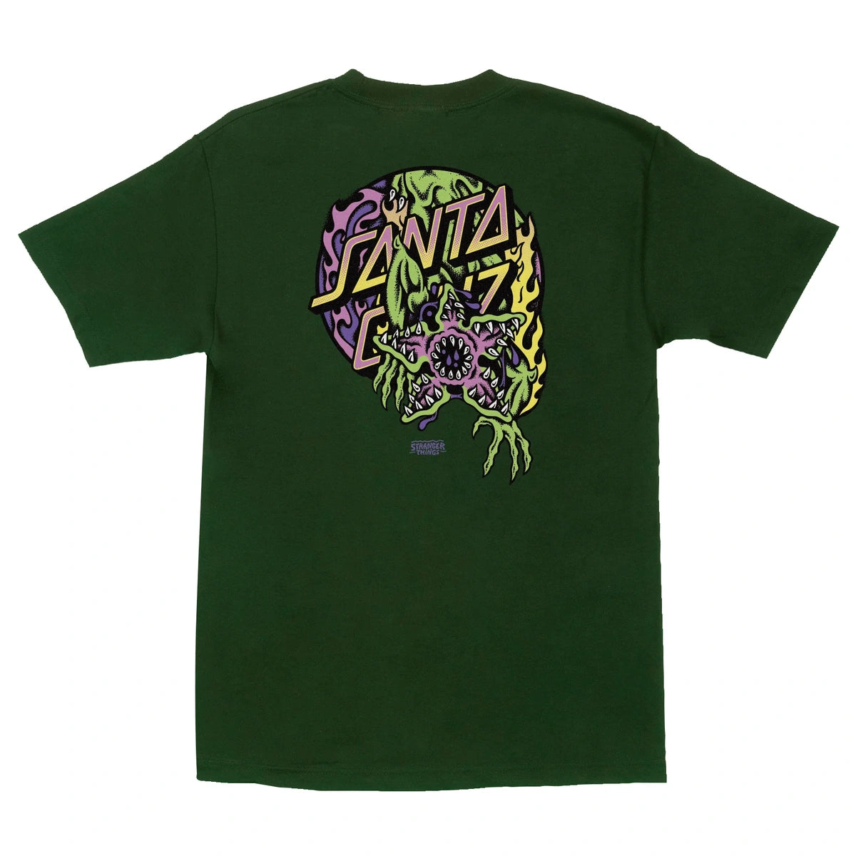 Santa Cruz - Stranger Things Demogorgon Dot T-Shirt - Forest / L