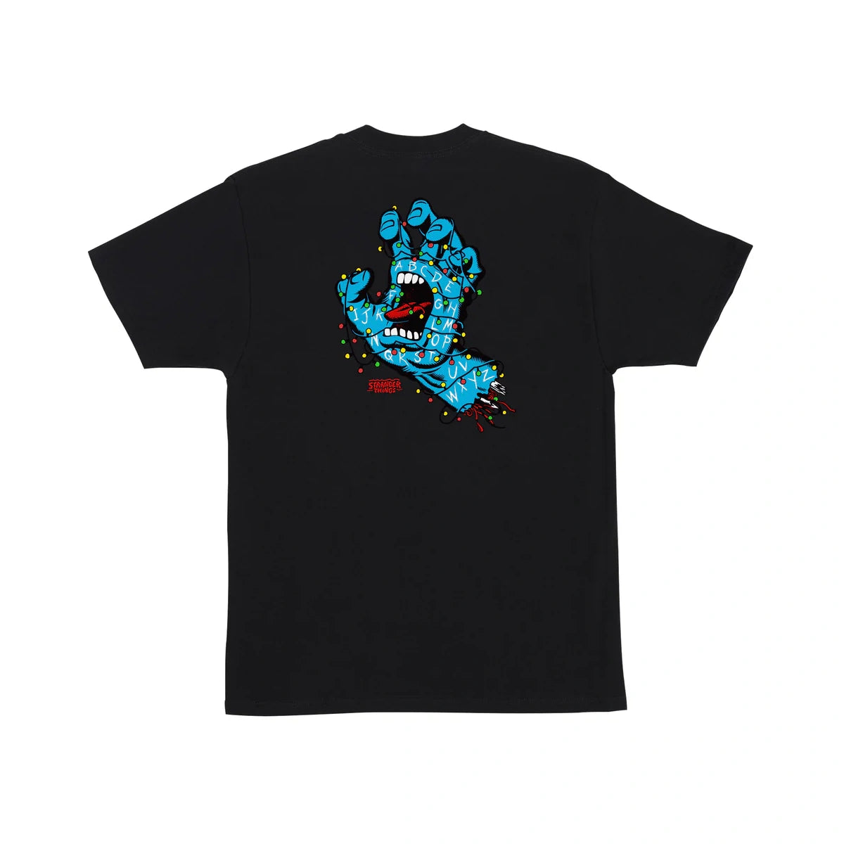 Santa Cruz - Stranger Things Screaming Lights T-Shirt - Zwart / L