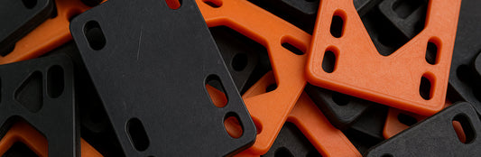 Hoe zit dat nu met riser pads? Wanneer pak ik welke dikte, welk materiaal moet ik plakken (rubber of hard plastic)?