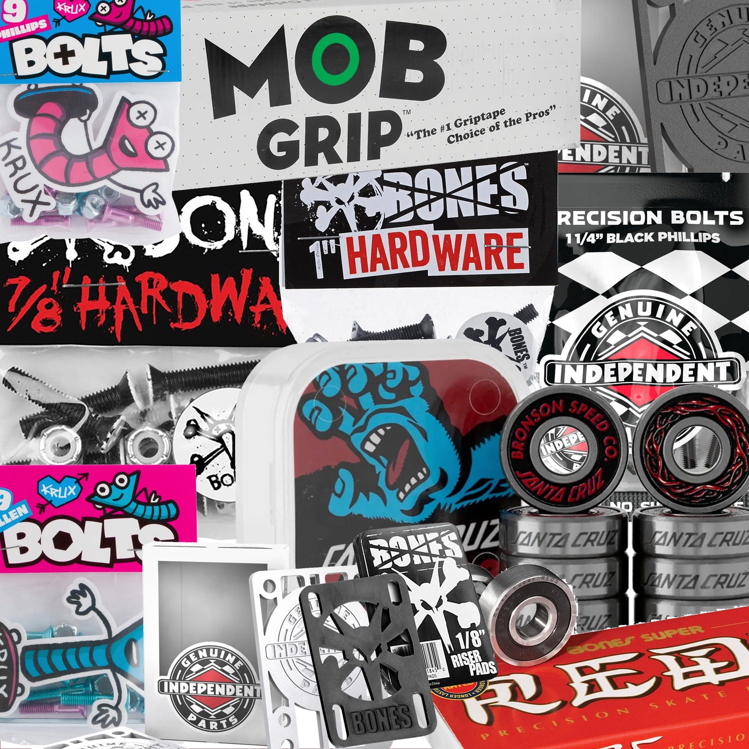 Skateboard Hardware: klein van formaat, groot van invloed
