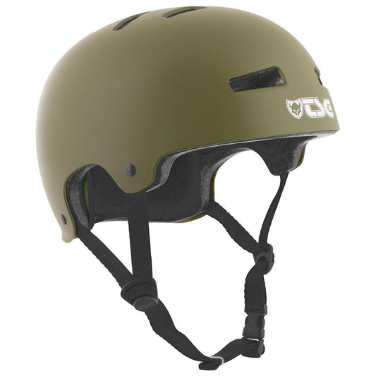 TSG Evolution Solid Color skateboard helm - Kleur: satin olive - Maat: L/XL