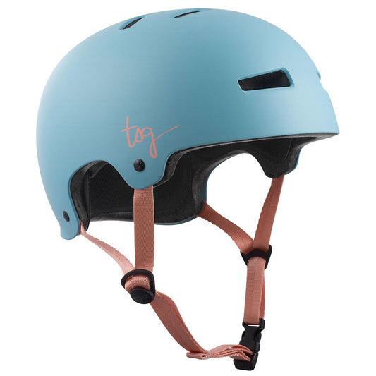 TSG Evolution WMN Solid Color skateboard helm - Kleur: satin porcelain blue - Maat: L/XL