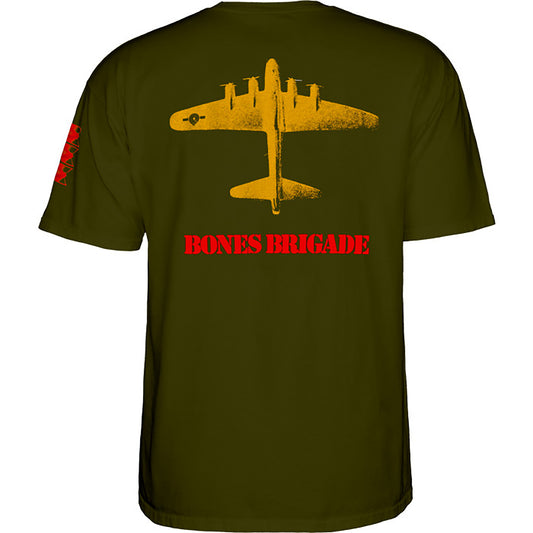Powell Peralta Bones Brigade Bomber T-shirt - Military Green (Maat L)