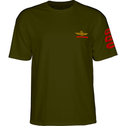 Powell Peralta Bones Brigade Bomber T-shirt - Military Green (Maat L)