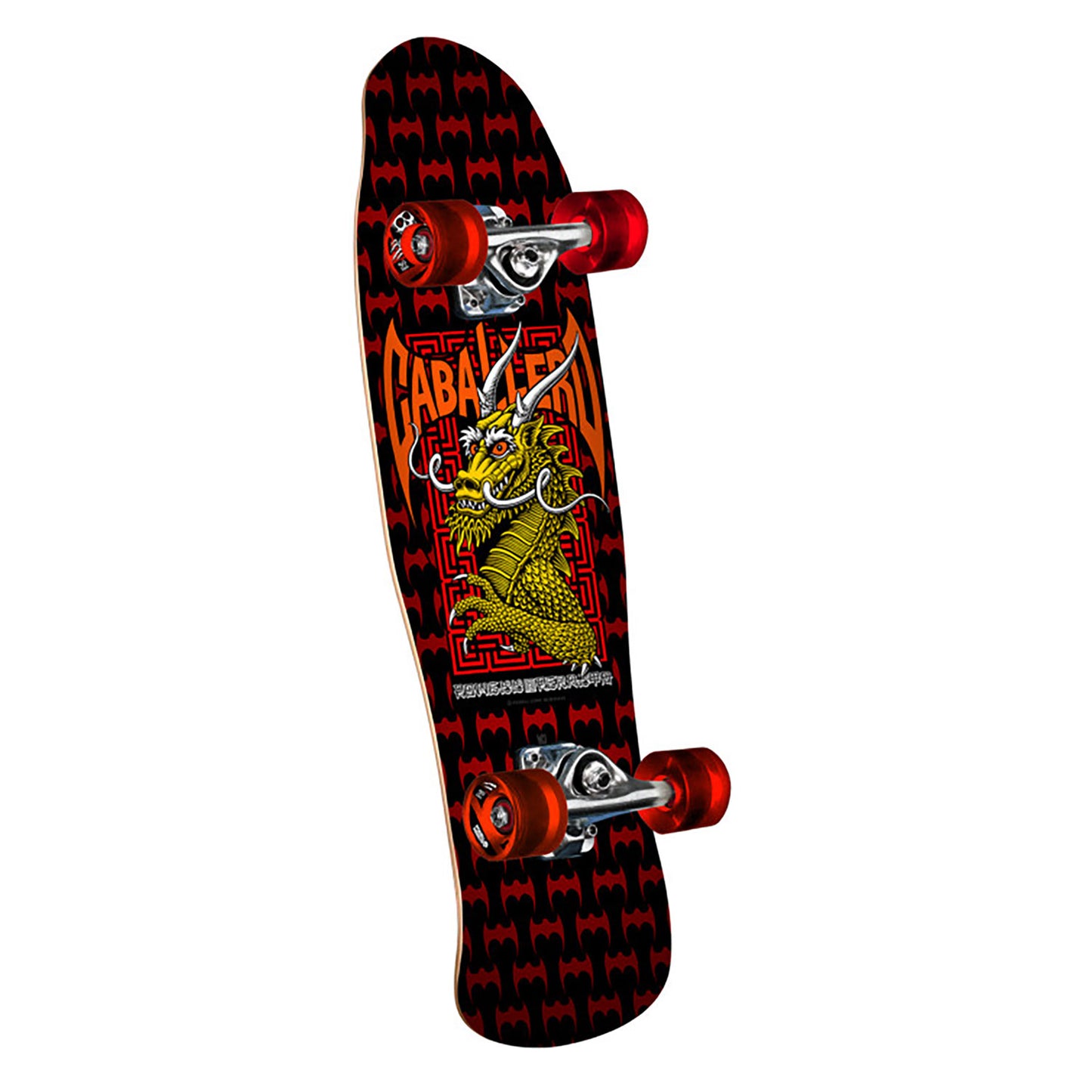 Powell Peralta Cruiser - Caballero Street Dragon • Black / Red • 59mm x 80a Cruiser Wheels (Birch)