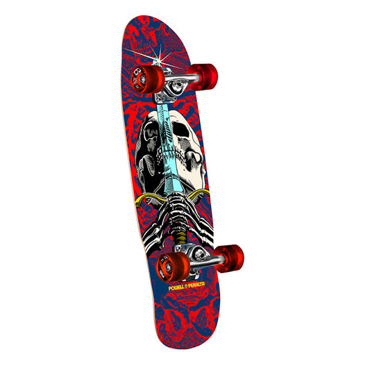 Powell Peralta Cruiser - Skull & Sword • Navy / Red • 59mm x 80a Cruiser Wheels (Birch)