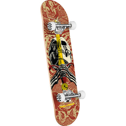 Powell Peralta Complete - Skull & Sword - Khaki / Burgundy - 7.5"  (Birch)