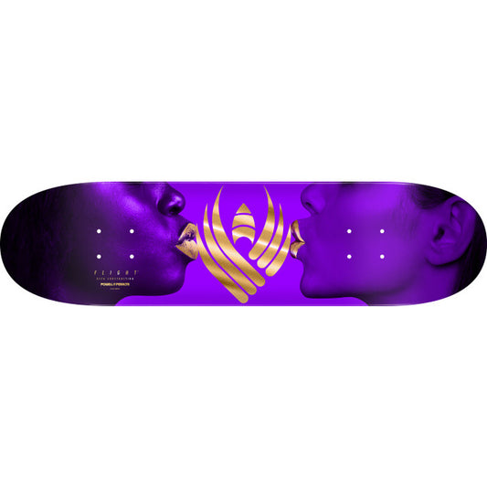 Powell Peralta Kiss 8.38" Purple / Gold Foil FLIGHT® Skateboard Deck