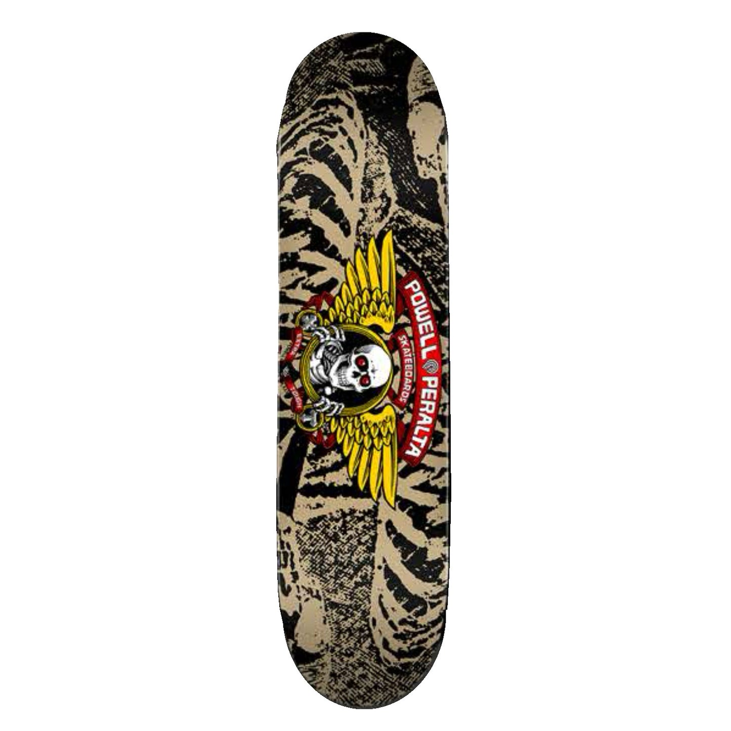 Powell Peralta Deck - Winged Ripper - Khaki / Black - 8.0"  (Birch)