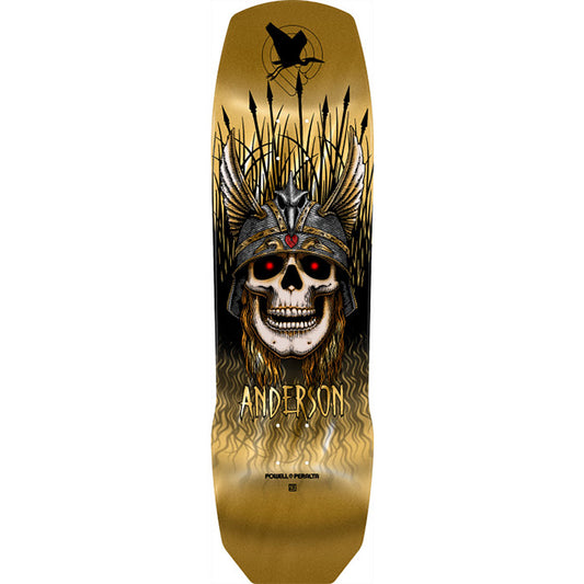 Powell Peralta Andy Anderson Heron Skull 9.13" Gold Foil