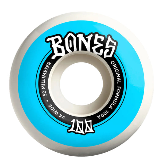 Bones 100’s Originals V4 Wide 52mm skateboardwielen