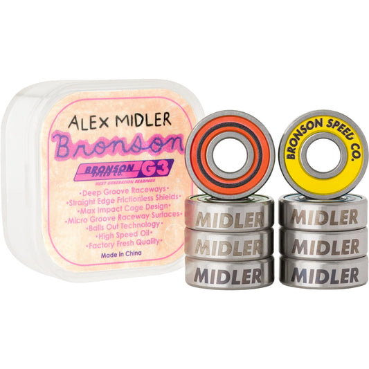 Bronson Speed Co. Alex Midler Pro Bearing G3 skateboard lagers