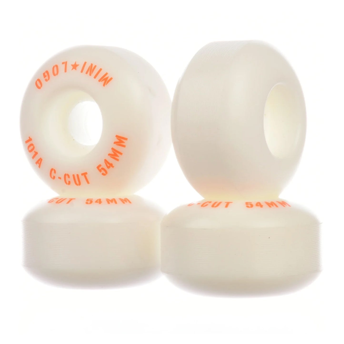 Mini Logo C-Cut 54mm 101A White skateboardwielen
