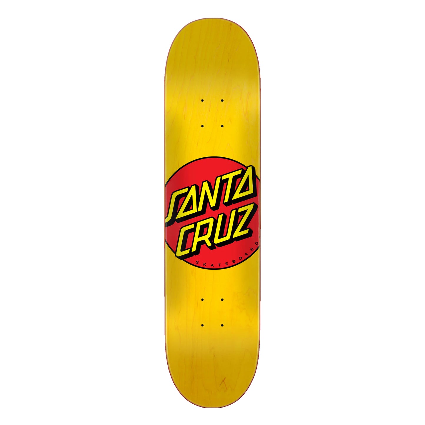 Santa Cruz Classic Dot 7.75 skateboard deck - geel
