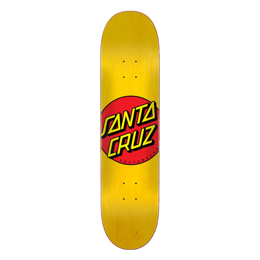 Santa Cruz Classic Dot 7.75 skateboard deck - geel