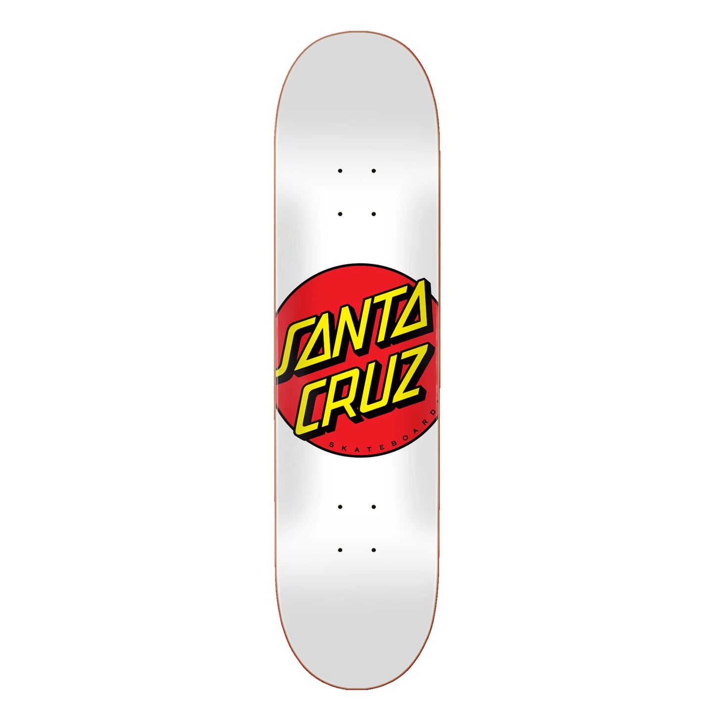 Santa Cruz Classic Dot 8.0 skateboard deck - wit