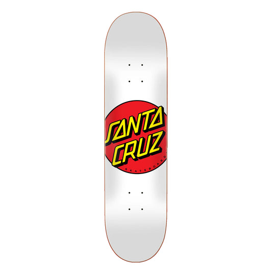 Santa Cruz Classic Dot 8.0 skateboard deck - wit