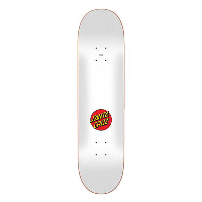 Santa Cruz Classic Dot 8.0 skateboard deck - wit