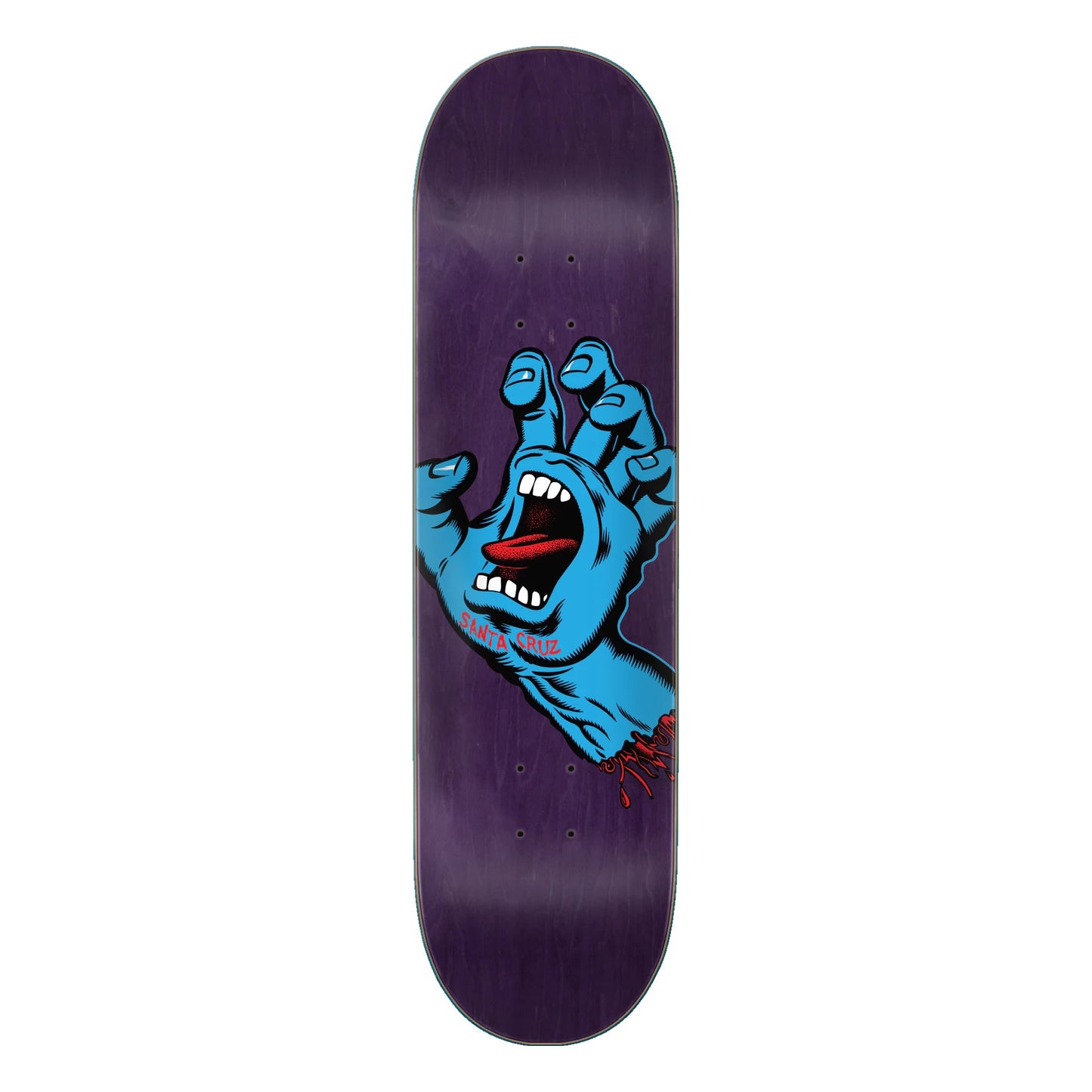 Santa Cruz Deck Screaming Hand 8.375 Purple
