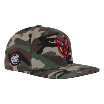Santa Cruz - Stranger Things Hellfire Club Snapback Hat - Camo