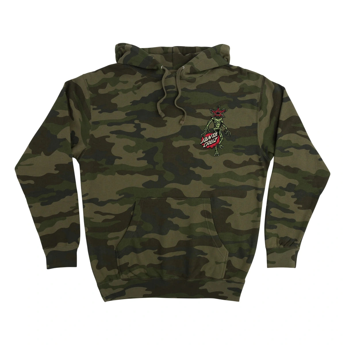 Santa Cruz - Stranger Things Demogorgon Dot Hoody - Forest Camo / L