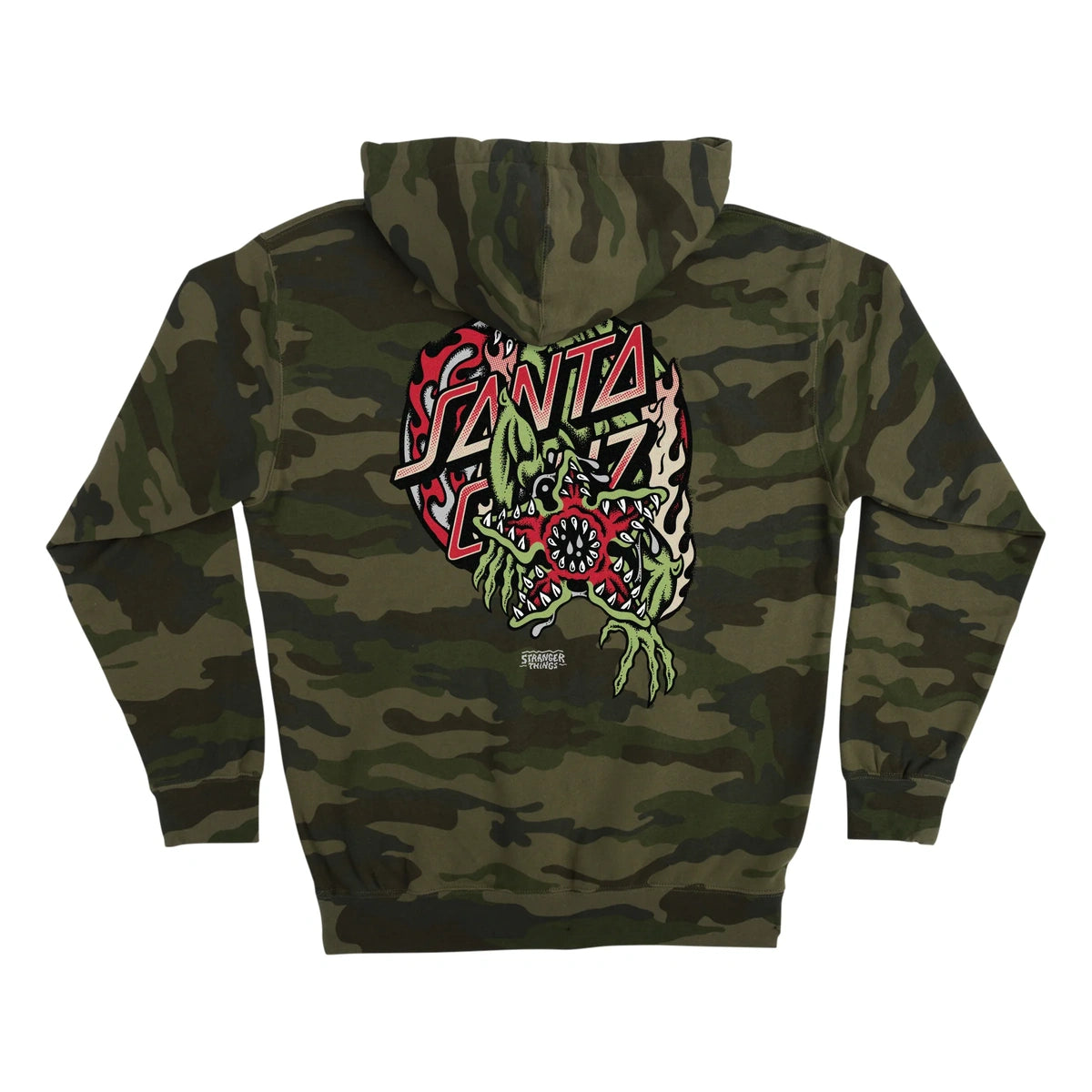 Santa Cruz - Stranger Things Demogorgon Dot Hoody - Forest Camo / L