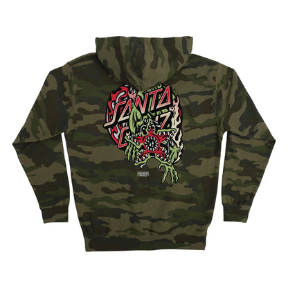 Santa Cruz - Stranger Things Demogorgon Dot Hoody - Forest Camo / L