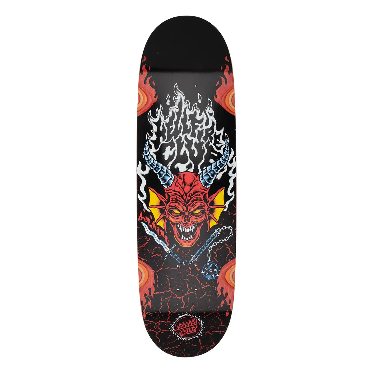 Santa Cruz - Stranger Things Hellfire Club Flames 9.00in x 32.00in