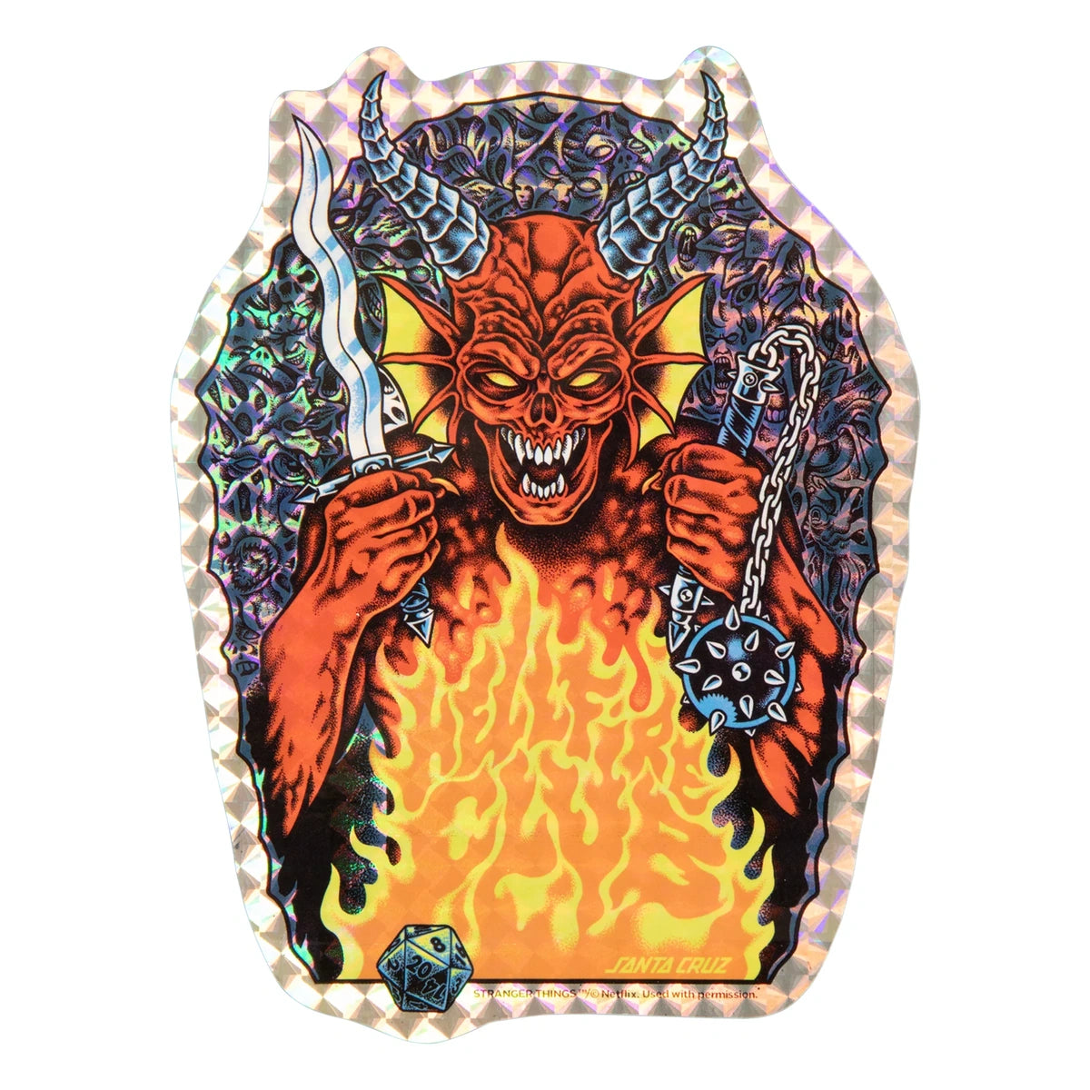 Santa Cruz - Stranger Things Knox Hellfire Pit 10.07in x 31.275in